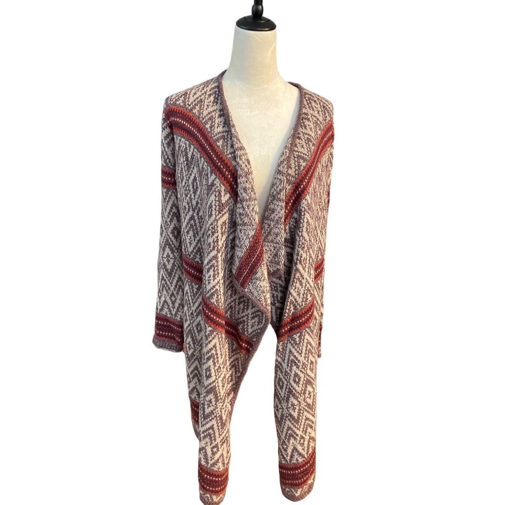 Anthro/ Ruby Moon Medium Tribal Cardigan Sweater